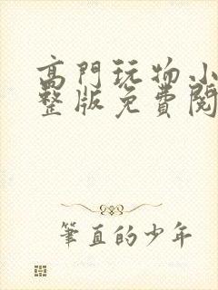 高门玩物小说完整版免费阅读