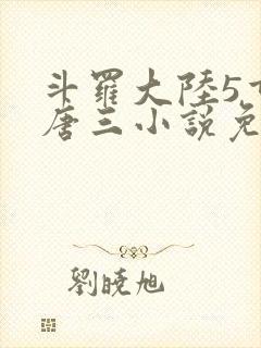 斗罗大陆5重生唐三小说免费阅读