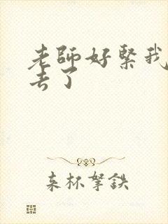 老师好紧我要进去了封面