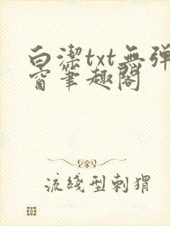 白洁txt无弹窗笔趣阁