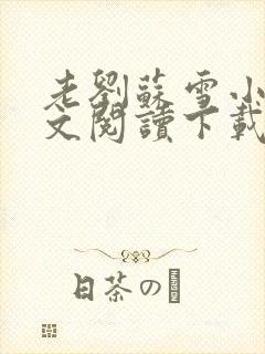 老刘苏雪小说全文阅读下载