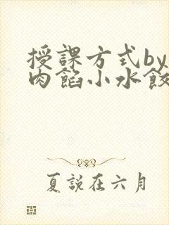 授课方式by 肉馅小水饺