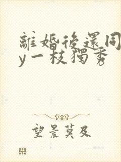 离婚后还同居by一枝独秀