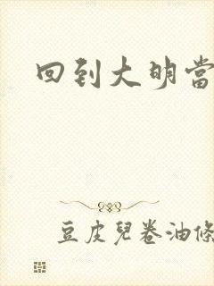 回到大明当才子