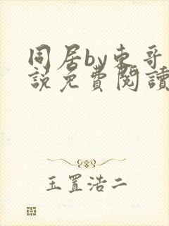 同居by东哥小说免费阅读全文无弹窗