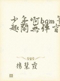 少年啊bgm笔趣阁无弹窗免费