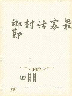 乡村活寡最新章节