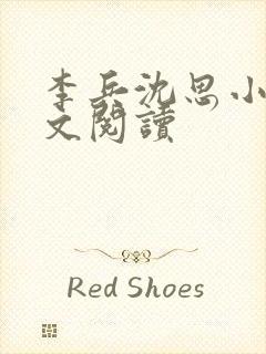 李兵沈思小说全文阅读