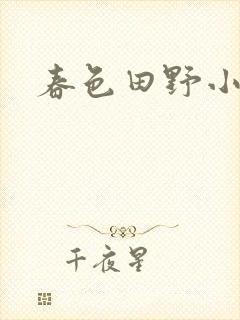 春色田野小说