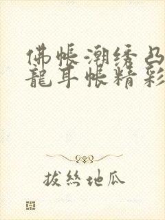 佛帐潮绣凸浮双龙耳帐精彩片段