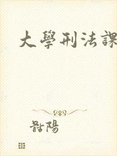 大学刑法课