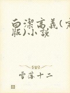 白洁高义(完整版)小说