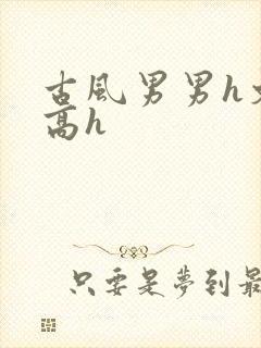 古风男男h文肉高h