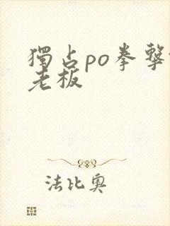 独占po拳击馆老板