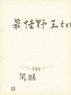 最佳野王txt