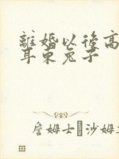 离婚以后高干 耳东兔子