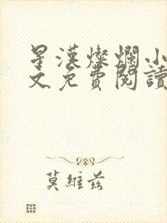 星汉灿烂小说全文免费阅读