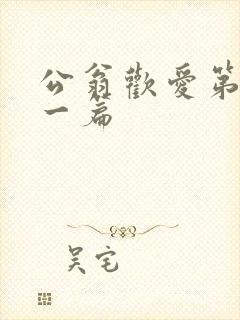 公翁欢爱第三十一篇