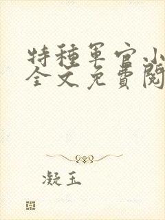 特种军官小小妻全文免费阅读