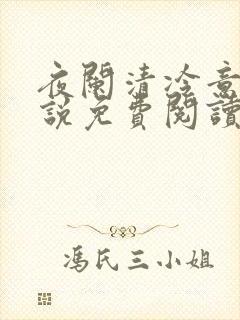 夜阑清冷意欢小说免费阅读