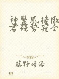 神医凰后傲娇暴君强势宠全文免费阅读