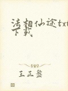 法相仙途txt下载
