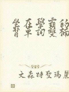 坐在学霸的鸡上背单词双楠