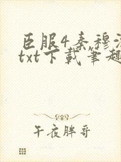 臣服4秦穆沈流txt下载笔趣阁