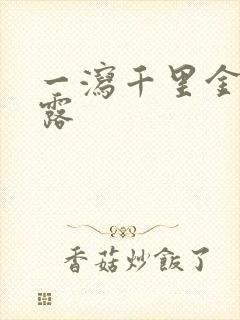 一泻千里金银花露