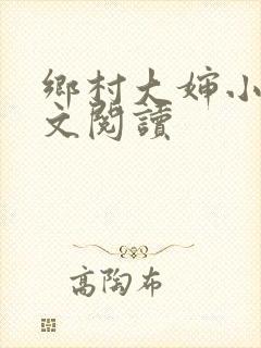 乡村大婶小说全文阅读