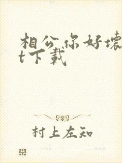 相公你好坏txt下载