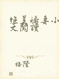 绝美娇妻小说全文阅读
