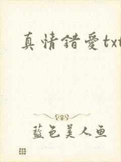 真情错爱txt