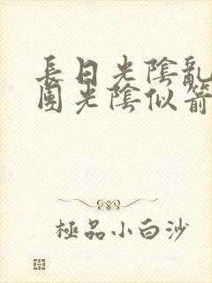 长日光阴乱作一团光阴似箭时渺