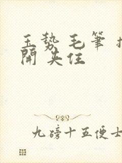 玉势 毛笔 撑开 夹住