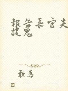 报告长官夫人在捉鬼