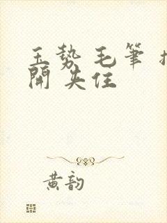 玉势 毛笔 撑开 夹住