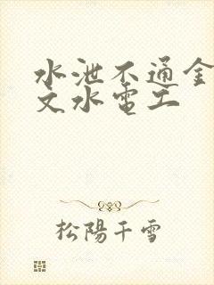 水泄不通金银原文水电工