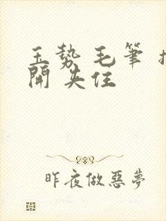 玉势 毛笔 撑开 夹住