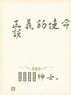 正义的使命 小说