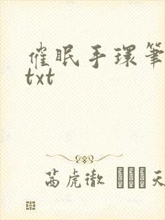 催眠手环笔趣阁txt