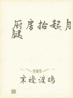 厨房抬起月月的腿