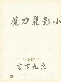 魔刀丽影小说