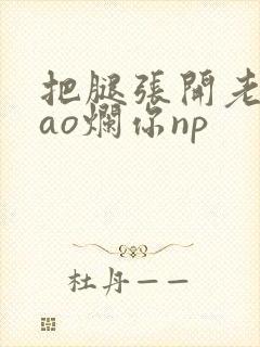 把腿张开老子cao烂你np