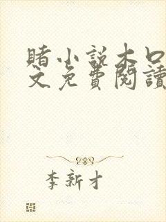 赌小说木口银全文免费阅读笔趣阁