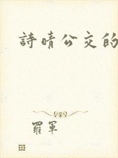 诗晴公交的小说