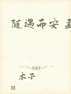 随遇而安 孟非