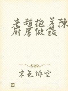 老赵抱着陈婷在厨房做饭