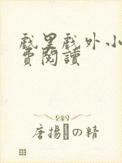 戏里戏外小说免费阅读