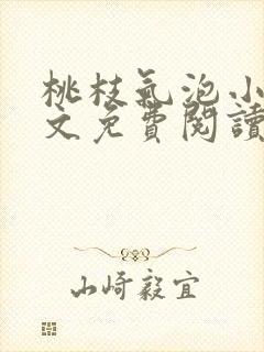 桃枝气泡小说全文免费阅读